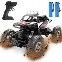Carro RC DEERC DE45 1:14 Off Road Monster Truck 4WD com 2 baterias