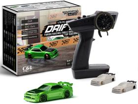 Carro RC FLYCOLOR Turbo Racing C64 Drift 1:76 Escala 2,4 GHz Carro RC FLYCOLOR Turbo Racing C64 Drift 1:76 Escala 2,4 GHz