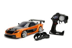 Carro RC Jada Toys Fast & Furious - Mazda RX-7 de Han - Escala 1:10