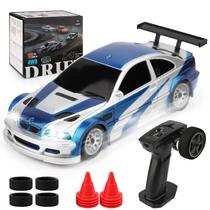 Carro RC TeloRock Mini Drift em escala 1/43 com controle remoto