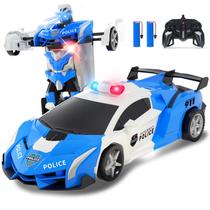 Carro RC Transformável Carox - Controle Remoto com Transformação em Robô