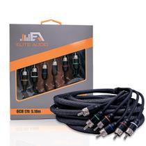 Carro RCA Cable Elite Audio Premium Series de 5,2 m e 6 canais Carro RCA Cable Elite Audio Premium Series de 5,2 m e 6 canais