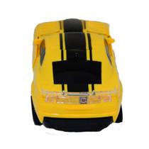 Carro Robô Transformers carrinho infantil Camaro amarelo - KING