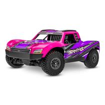 Carro Short Course Truck RC Traxxas Mini Slash 4X4 1:16 4WD Brushless BL-2s Roxo RTR Carro Short Course Truck RC Traxxas Mini Slash 4X4 1:16 4WD Brushless BL-2s Roxo RTR