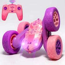 Carro Stunt RC Para Garotass Rosa Perfeito Para O Dia Das Crianças Carro Stunt RC Para Garotass Rosa Perfeito Para O Dia Das Crianças