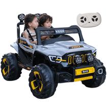 Carro Super Cross 4x4 12V Eletrico Controle Cinza Zippy Toys Carro Super Cross 4x4 12V Eletrico Controle Cinza Zippy Toys