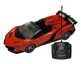 Carro Super GT Vermelho Controle Remoto Acende Farol - Art Brink