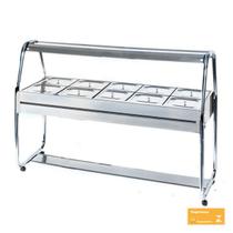 Carro Térmico Self Service Quente de 10 Cubas Cinza 220V ST10C IBET Carro Térmico Self Service Quente de 10 Cubas Cinza 220V ST10C IBET