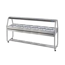 Carro Térmico Self Service Quente de 12 Cubas Cinza 220V ST12C IBET Carro Térmico Self Service Quente de 12 Cubas Cinza 220V ST12C IBET