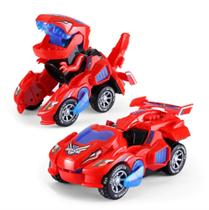 Carro Transforma Dinossauro T-rex Dino Brinquedo