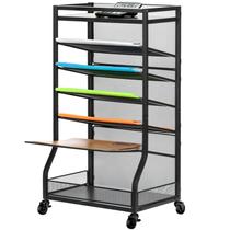 Carro utilitario ThreeHio organizador rodante de malla de 7 niveles 76x41x28 cm