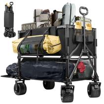 Carro utilitário UNITON de dois andares, capacidade de 272 kg, 400 L, 137 cm Carro utilitário UNITON de dois andares, capacidade de 272 kg, 400 L, 137 cm