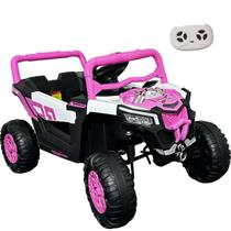 Carro UTV Elétrico Bang Toys Pulse XR7 Rosa 12V com Controle Remoto