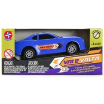 Carro vai e volta esportivo azul estrela