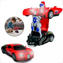 Carro Vira Robo Som Luz Carrinho Bmw Brinquedo Menino Pilha Carro Vira Robo Som Luz Carrinho Bmw Brinquedo Menino Pilha