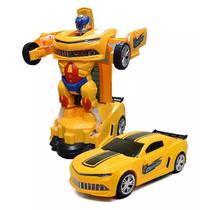 Carro Vira Robo Som Luz Carrinho Brinquedo Menino Pilha CAMARO Carro Vira Robo Som Luz Carrinho Brinquedo Menino Pilha CAMARO