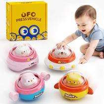Carros de brinquedo Dimoarch Press and Go Animal Baby Racing de 1 a 3 anos