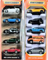 Carros de Brinquedo Hot Wheels Matchbox Conjunto com 10 Carros Escala 1:64 Carros de Brinquedo Hot Wheels Matchbox Conjunto com 10 Carros Escala 1:64