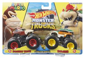 Carros de brinquedo Hot Wheels Monster Trucks Pack 2 Nintendo 1:64 Carros de brinquedo Hot Wheels Monster Trucks Pack 2 Nintendo 1:64