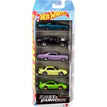 Carros de Brinquedo Hot Wheels Velozes e Furiosos Kit com 5 Unidades Escala 1:64