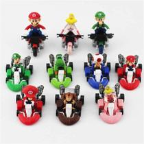 Carros de brinquedo HUAWELL Supe Mari Bros Kart Pull Back para crianças (10 unidades) Carros de brinquedo HUAWELL Supe Mari Bros Kart Pull Back para crianças (10 unidades)