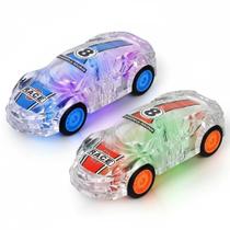 Carros de Brinquedo LIDI, 2 Unidades, com Luz LED e Fricção