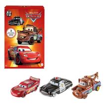 Carros de Brinquedo Mattel Disney Pixar Cars - Pacote com 3 Carros e Molas