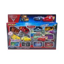 Carros Disney Pixar Para Crianças, 12 Peças, Lightning McQueen, Jackson Storm, Modelos De Carros De