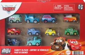Carros Mini Racers Mattel Disney Pixar - Conjunto com 10 Veículos