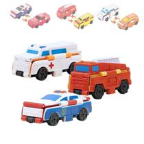 Carros transformáveis Toy Setezar Flip Racers 2 em 1 com 3 carros