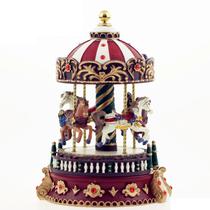 Carrossel caixa de música presente de natal criativo resina artesanato ornamentos caixa de cem tons Carrossel caixa de música presente de natal criativo resina artesanato ornamentos caixa de cem tons