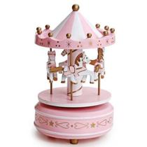 Carrossel Caixinha Toca Música Bebê Decoração Cavalinhos Cor Carrossel Caixinha Toca Música Bebê Decoração Cavalinhos Cor