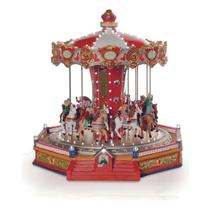 Carrossel de Natal C/ Luz e Movimento Bivolt - Florarte Carrossel de Natal C/ Luz e Movimento Bivolt - Florarte