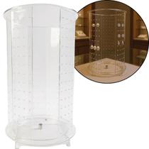 Carrossel Expositor Acrílico Giratório Mostrador Brincos Pulseiras Pirulitos Loja