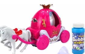 Carruagem Bolhas de Sabão Com Luzes e Musica.