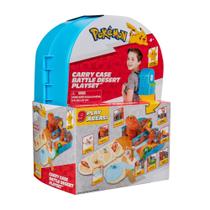 Carry Case Battle Desert Playset Pokémon com boneco de Pikachu