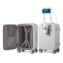 Carry On Bagage mixi Hard Shell com porta-copos e carregador de 20 polegadas