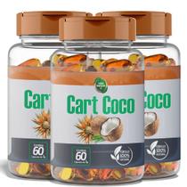 Cart Coco 1000mg Capsulas - Oleo de Cartamo e Oleo de Coco para Energia e Metabolismo