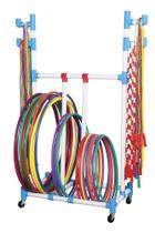 Cart Sportime Hoop-N-Rope 1449434 PVC com rodas giratórias