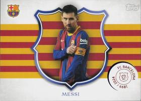 Carta colecionável 2024-25 Topps FC Barcelona Messi Aniversário Carta colecionável 2024-25 Topps FC Barcelona Messi Aniversário