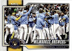 Carta colecionável 2026 Topps do time Milwaukee Brewers Carta colecionável 2026 Topps do time Milwaukee Brewers