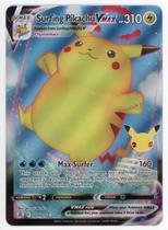 Carta Colecionável Pokémon Surfing Pikachu VMAX 009/025 Carta Colecionável Pokémon Surfing Pikachu VMAX 009/025
