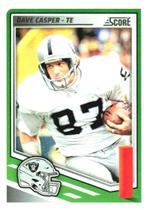 Carta colecionável Score 2025 Dave Casper Raiders NFL 83 Carta colecionável Score 2025 Dave Casper Raiders NFL 83