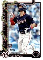 Carta de beisebol Rookie Dylan Crews 2025 Topps Holiday Carta de beisebol Rookie Dylan Crews 2025 Topps Holiday