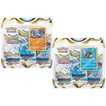 Carta Pokémon Kit 2 Blister Triplo Tempestade Prateada EE12 Carta Pokémon Kit 2 Blister Triplo Tempestade Prateada EE12