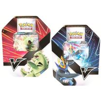 Carta Pokémon Kit 2 Latas Combatentes V Empoleon Tyranitar