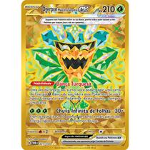 Carta Pokémon Ogerpon Máscara Turquesa Ex Dourado 221/167 Carta Pokémon Ogerpon Máscara Turquesa Ex Dourado 221/167