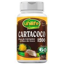 Cartacoco Óleo de Cartamo e Coco 60 cápsulas Unilife