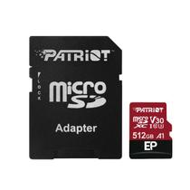 Cartão 512GB Micro SDXC com Adaptador SD, Classe 10 U3, Velocidade até 100MB/s, Patriot Ep Series