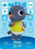 Cartão Amiibo Dizzy da Série 4 de Animal Crossing da Nintendo Cartão Amiibo Dizzy da Série 4 de Animal Crossing da Nintendo